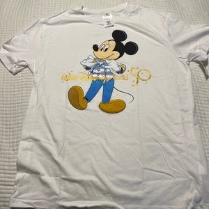 NWT Limited Edition Mickey 50th Shirt | Disney World 50th shirt white